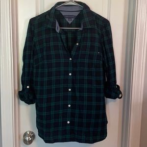 Tommy Hilfiger button down flannel top